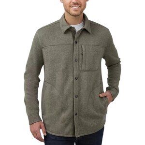 Rugged Elements Sweater Fleece Over Shirt Jacket, Green M - Shacket, EUC, Gorp